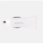 Approx cargador para coche a usb 5v/1a color blanco appusbcarw
