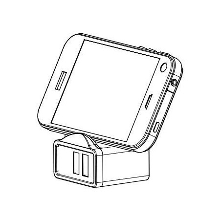 Approx cargador de viaje para red domestica 2 puertos usb 5v color blanco
