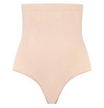 Bye-bra - tanga de talle alto sin costuras beige talla xxl