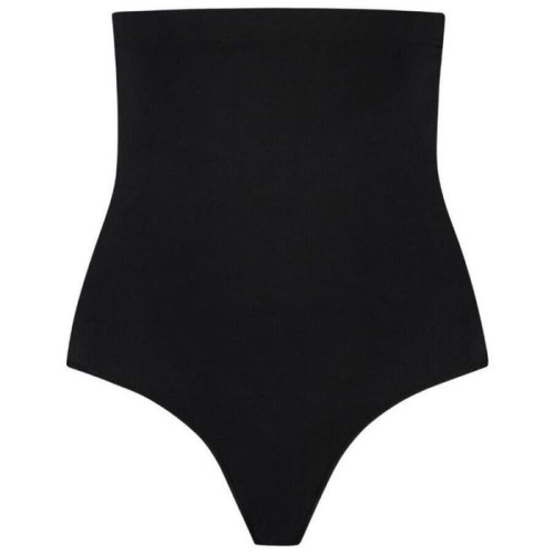 Bye-bra - tanga de talle alto sin costuras negro talla xl
