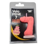 Diablo picante - vela pene en forma de número 7 color rosa