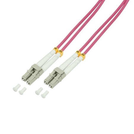 Logilink cable fibra optica 5m om4 lc-lc 50/125 multimodo