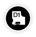 Cinta rotuladora autoadhesiva dymo d1 12mm x 7 metros de longitud para rotuladoras label manager, negro sobre blanco