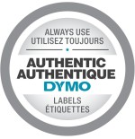 Cinta rotuladora autoadhesiva dymo d1 12mm x 7 metros de longitud para rotuladoras label manager, negro sobre blanco