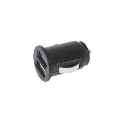 Cargador 2x usb power2go coche negro pack 5