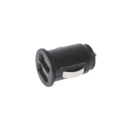 Cargador 2x usb power2go coche negro pack 5