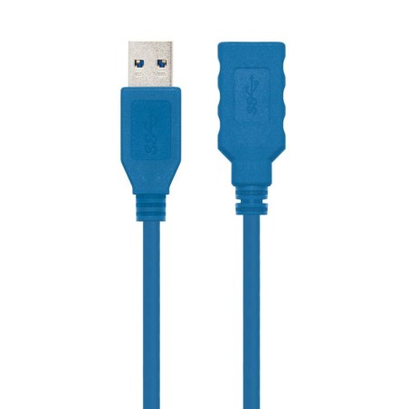 Nanocable cable usb-a 3.0 macho a usb-a hembra 2m - azul