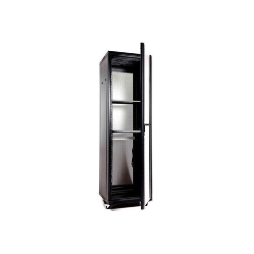 Armario de suelo rack 19'' 42u 600x600 puerta de cristal puerta de cristal/handylock/ laterales desmontables