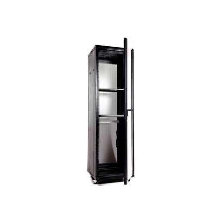 Armario de suelo rack 19'' 42u 600x600 puerta de cristal puerta de cristal/handylock/ laterales desmontables