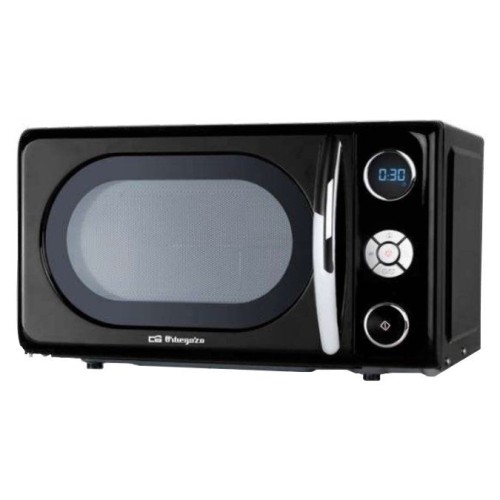 Orbegozo mig2044 microondas de 700w digital con grill de 20 litros de capacidad y diseño en negro