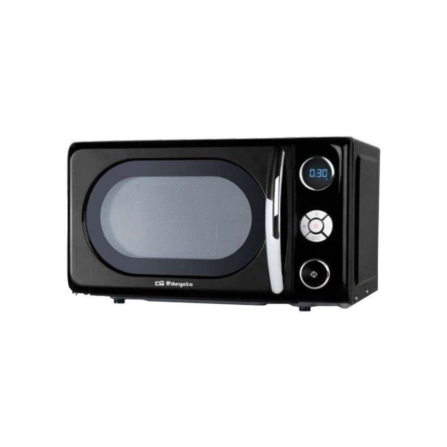 Orbegozo mig2044 microondas de 700w digital con grill de 20 litros de capacidad y diseño en negro
