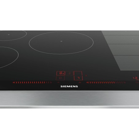 Siemens ex875lvc1e hobs negro, acero inoxidable integrado con placa de inducción 5 zona(s)