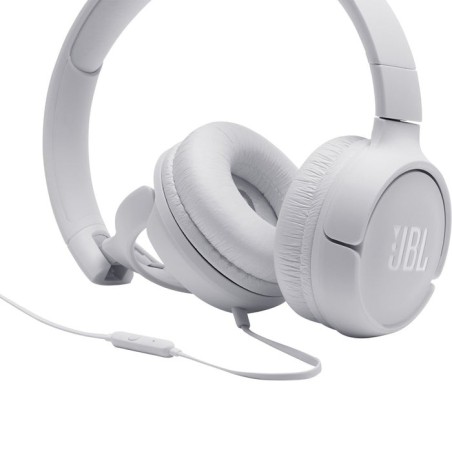 Auriculares jbl tune 500 con micrófono jack 3.5 blancos