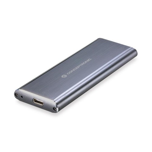 Caja externa conceptronic ssd m.2 usb 3.1 aluminio tipo c *no admite ssd pcie nvme m.2