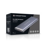 Caja externa conceptronic ssd m.2 usb 3.1 aluminio tipo c *no admite ssd pcie nvme m.2