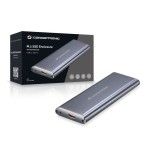 Caja externa conceptronic ssd m.2 usb 3.1 aluminio tipo c *no admite ssd pcie nvme m.2