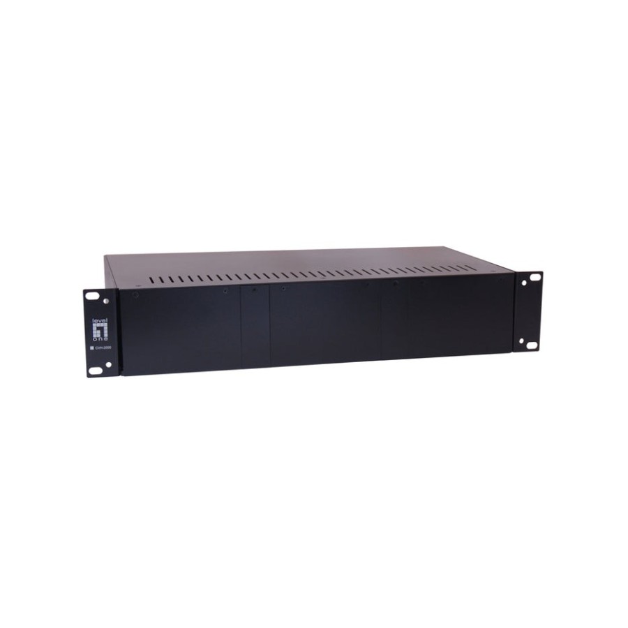 Chasis convertidores de medios level one  14 slots con fuente de alimentacion redundante