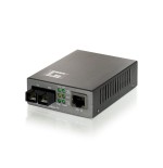 Conversor fibra optica level one  10/100tx a 100fx sc con poe (20km)