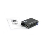 Conversor fibra optica level one  10/100tx a 100fx sc con poe (20km)