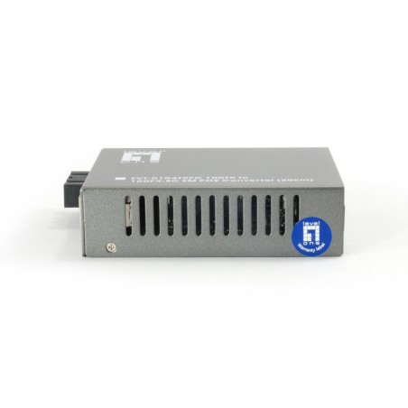 Conversor fibra optica level one  10/100tx a 100fx sc con poe (20km)