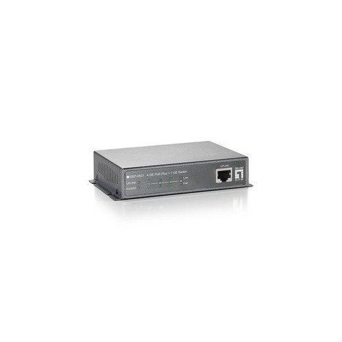 Switch level one gep-051 no gestion  5p 10/100/1000 4p poe plus 120w