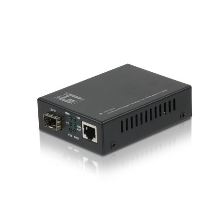 Convertidor fibra optica level one rj45 a sfp gigabit ethernet