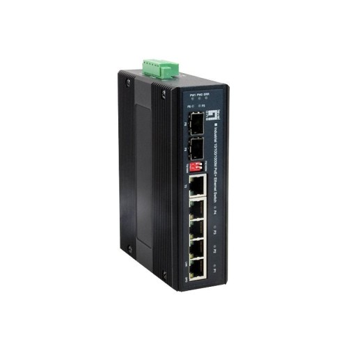 Switch industrial level one 4p 10/100/1000 poe + 1 sfp + 1 combo