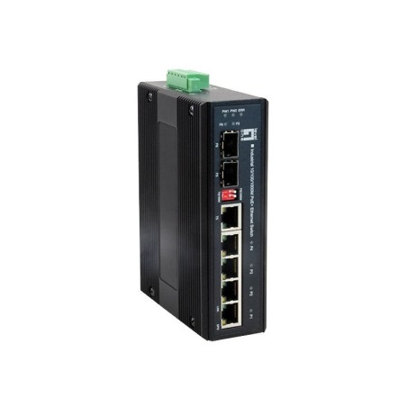 Switch industrial level one 4p 10/100/1000 poe + 1 sfp + 1 combo