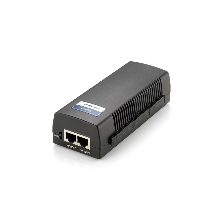 Poe levelone poi-3000 gbit poe injector 802.3at/af poe, 30w