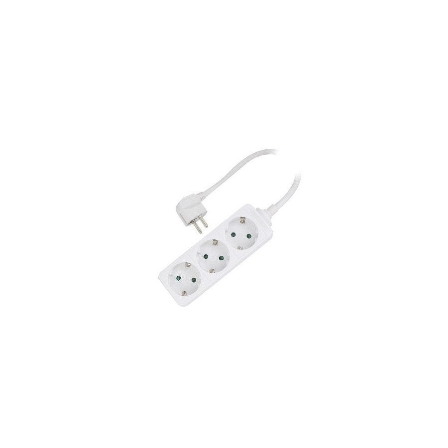Ewent ew3958 regleta 3 tomas blanco