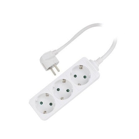 Ewent ew3958 regleta 3 tomas blanco