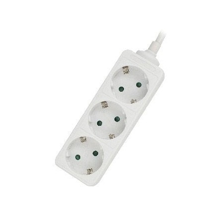 Ewent ew3958 regleta 3 tomas blanco