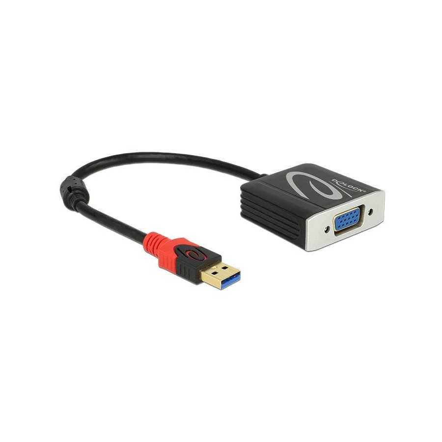 Delock adaptador usb 3.0 tipo-a macho a vga hembra