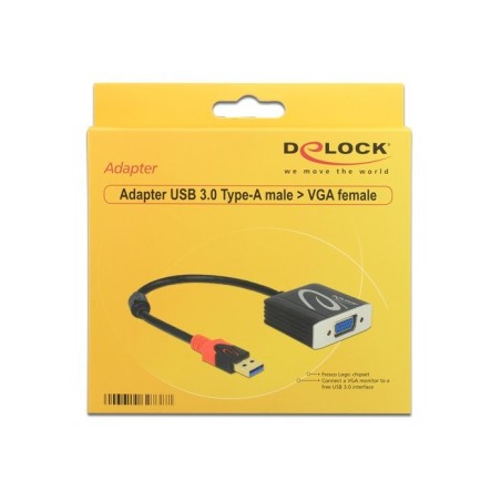 Delock adaptador usb 3.0 tipo-a macho a vga hembra