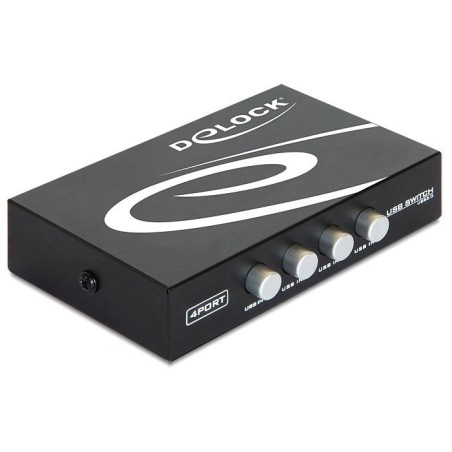 Delock switch usb 2.0 de 4 puertos