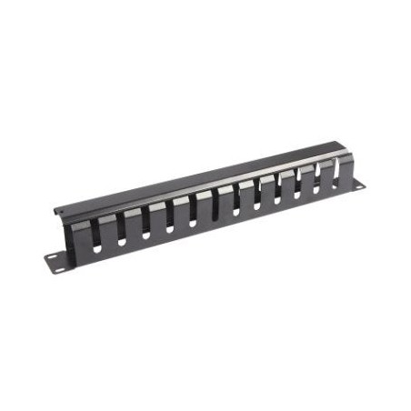 Wp panel guía cables con tapa 1u