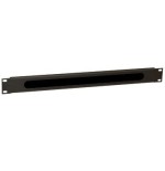 Wp guía cable con cepillo 1u black  ral 9005
