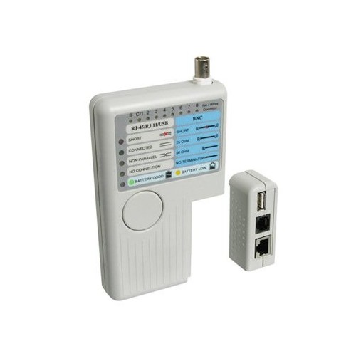 Wp cable tester rj11/12/45 bnc and usb