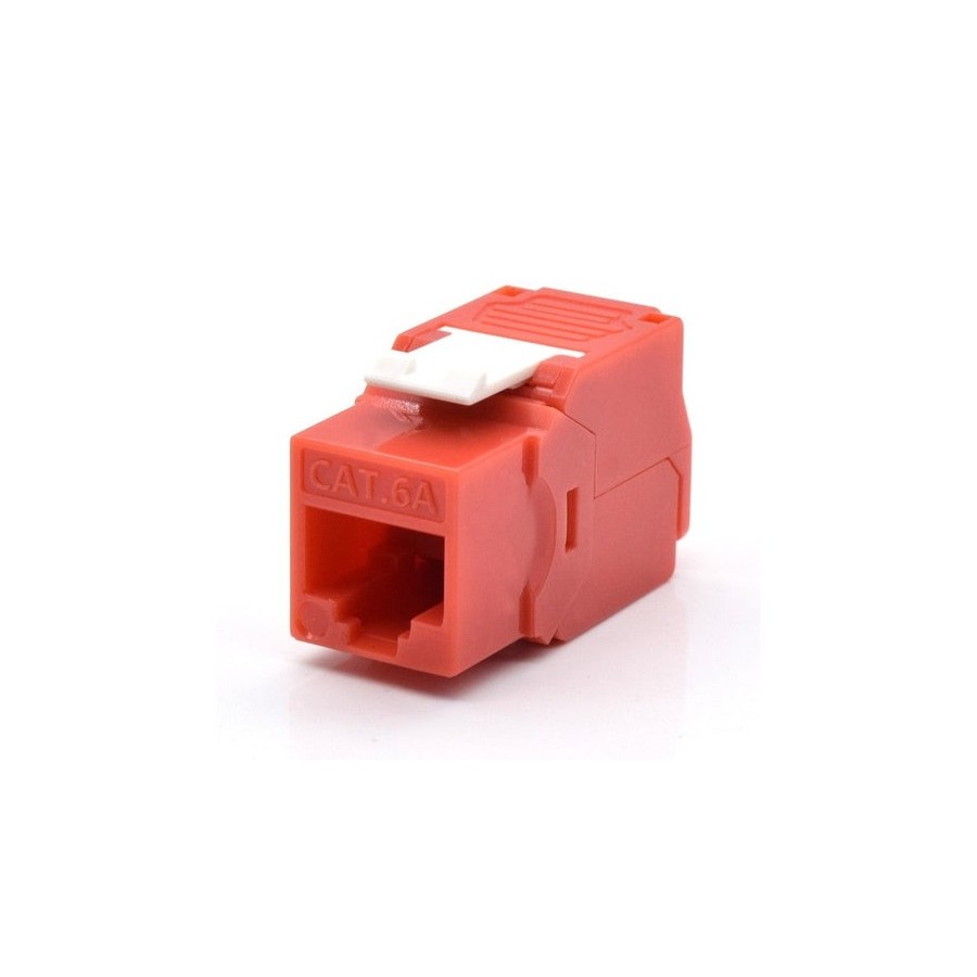 Wp keystone cat. 6a utp rj45/hembra  rojo