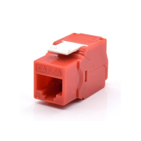Wp keystone cat. 6a utp rj45/hembra  rojo