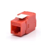 Wp keystone cat. 6a utp rj45/hembra  rojo