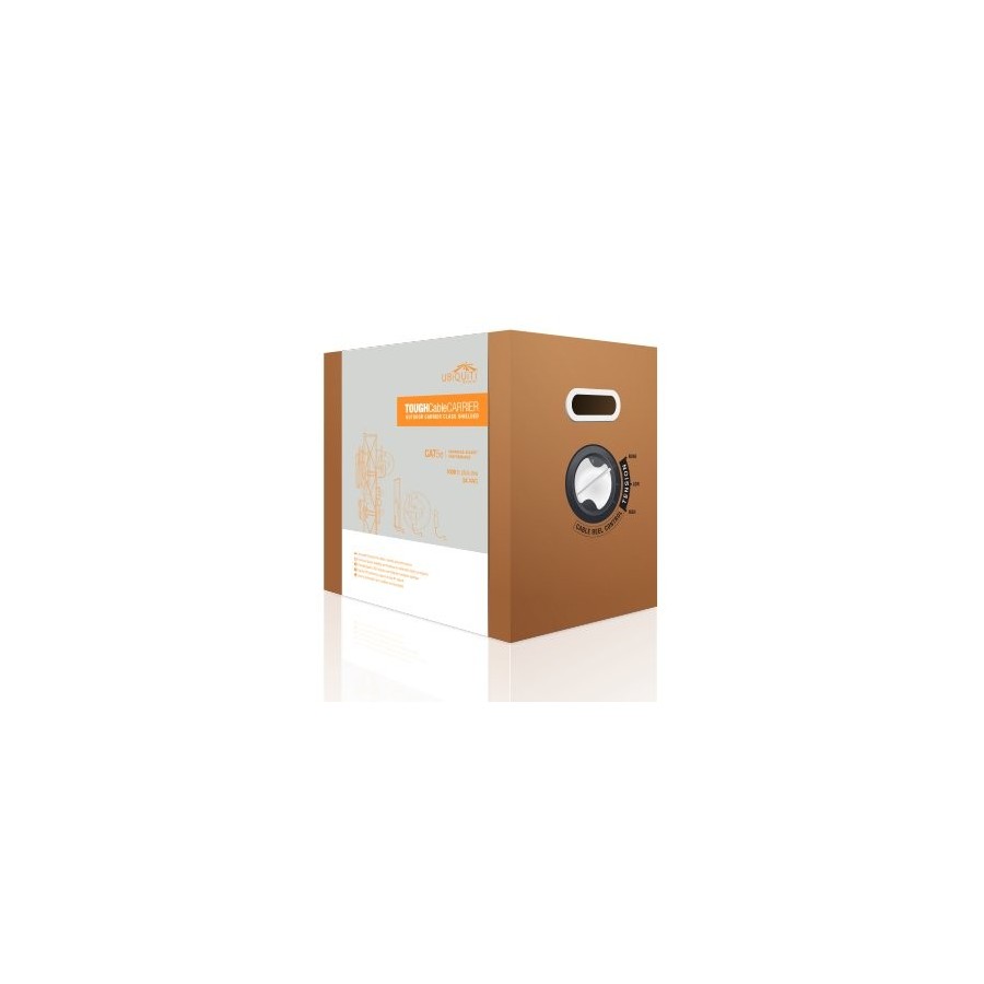 Cable cat 5e ubiquiti bobina 305m s/ftp doble apantallado cu solido hilo masa awg-24 anti-crosstalk divider
