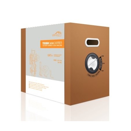 Cable cat 5e ubiquiti bobina 305m s/ftp doble apantallado cu solido hilo masa awg-24 anti-crosstalk divider