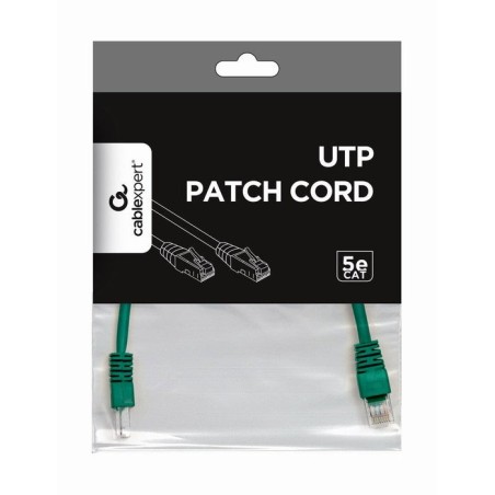 Gembird cable de red cat.5e utp 0.25 mts verde