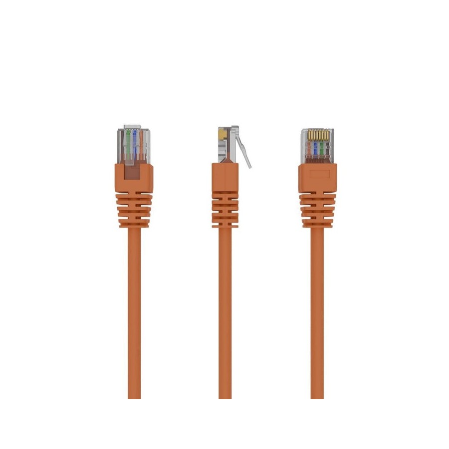 Gembird cable de red cat.5e utp 0.25 mts naranja