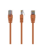 Gembird cable de red cat.5e utp 0.25 mts naranja