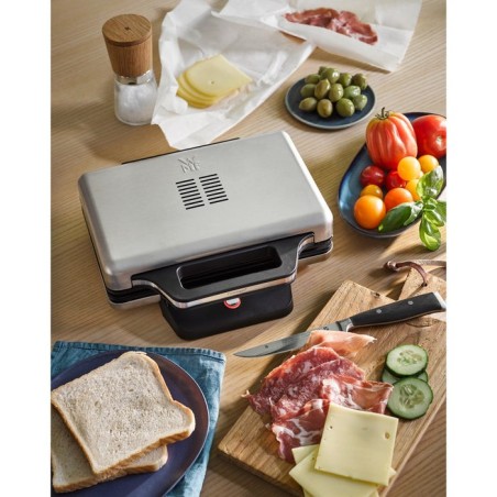 Sandwichera  wmf 0415150011 800 w negro, plata