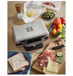 Sandwichera  wmf 0415150011 800 w negro, plata