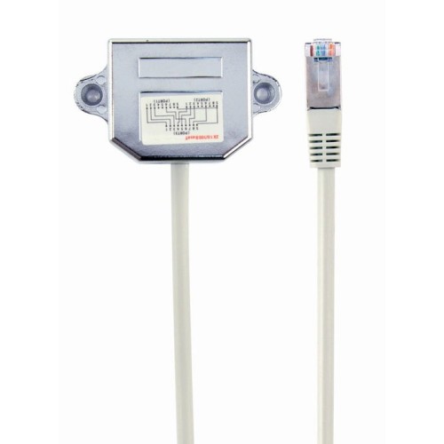 Gembird red splitter 8p8c 1xrj45(m) a 2xrj45(h) ft