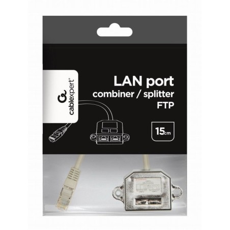 Gembird red splitter 8p8c 1xrj45(m) a 2xrj45(h) ft